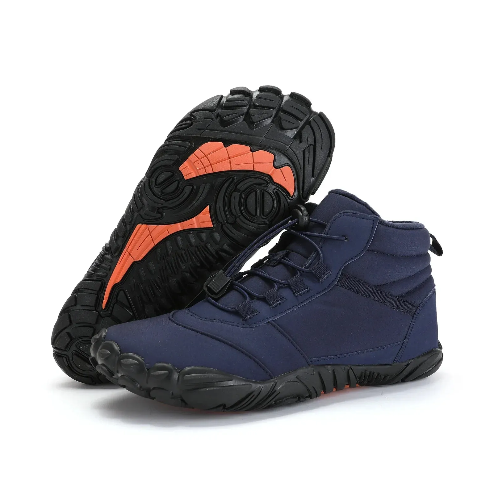 Unisex Waterproof Winter Barefoot Hiking Boots - Warm, Non-Slip Ankle Snow Shoes