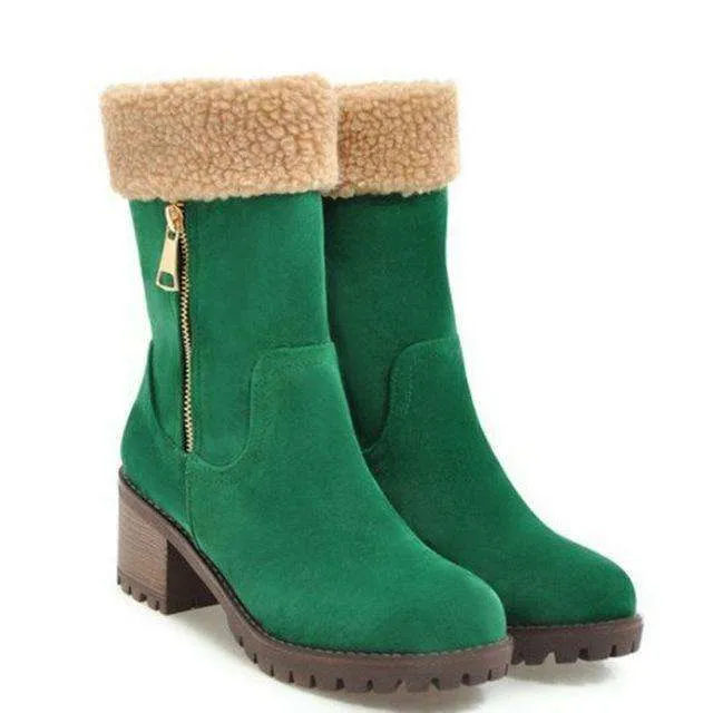 Warm Fur Ankle Winter Boots