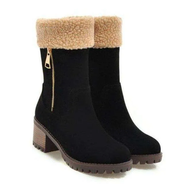 Warm Fur Ankle Winter Boots