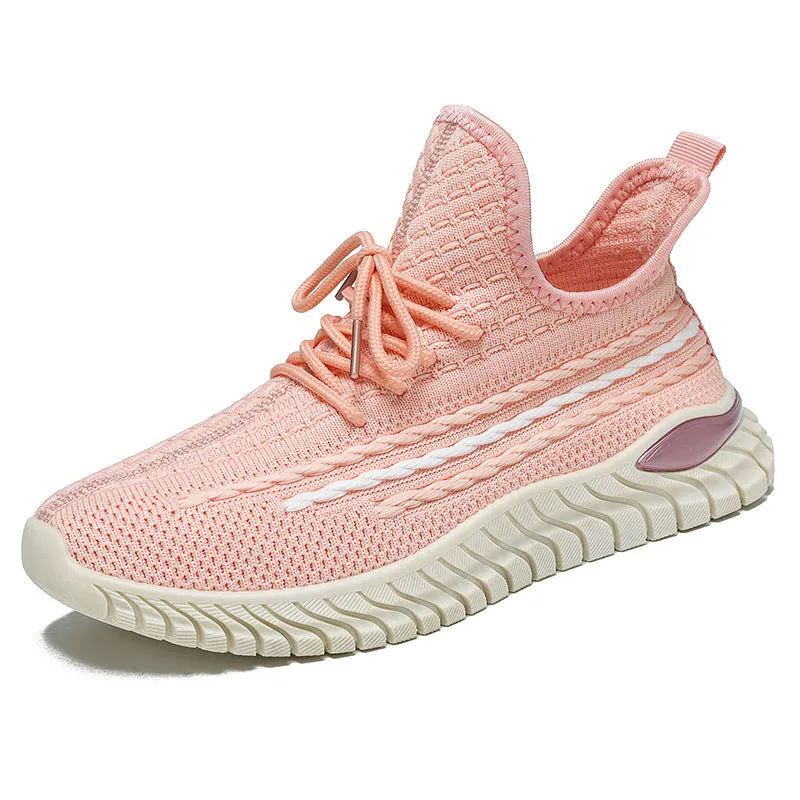 Women's Air-Cushioned Sports Flyknit Sneakers