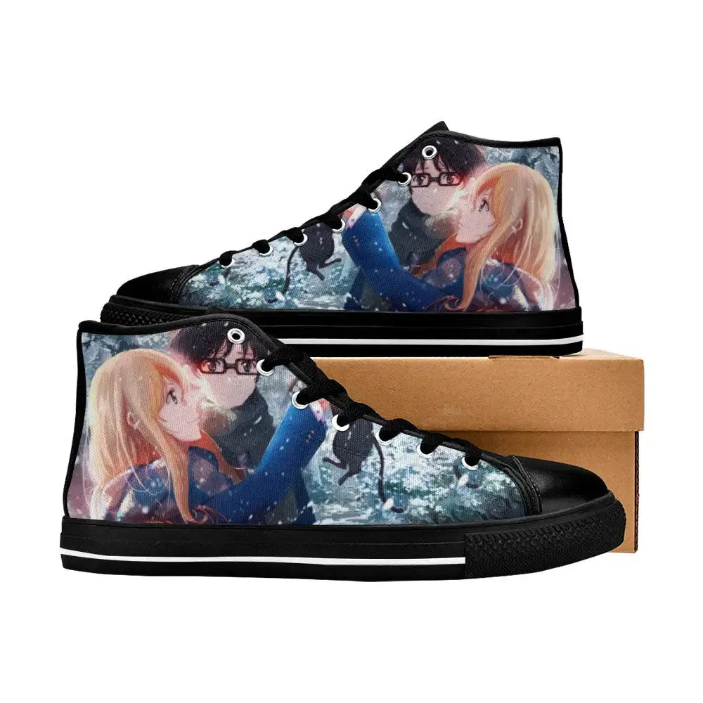 Your Lie in April Shoes High Top Sneakers for Kids and Adults